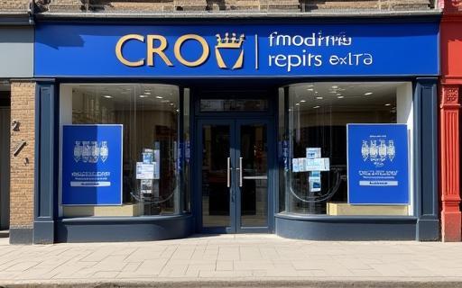 Exterior of Crown Mobile Repairs Ltd shop in Manchester
