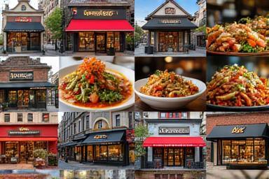 Collage of restaurant partners