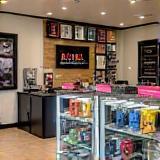 Display of mobile phone accessories at Crown Mobile Repairs