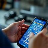 Technician troubleshooting phone software